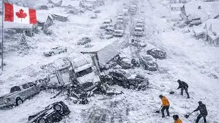 New Year Chaos in Canada! Extreme Blizzard Turns Toronto Roads Deadly with Widespread Accidents