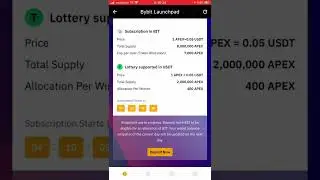 BYBIT NEW LAUNCHPAD PROJECT APEX PROTOCOL. REGISTER BYBIT WITH 21443 CODE AND GET 20 DOLAR