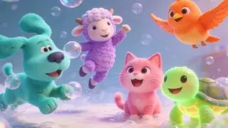 🎶 The Happy Rainbow Animal Music Show 🌈🎶🐾 | Fun Kids Music Mix, Color Learning & Dancing Animals!