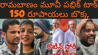 Ramabanam Movie public talk Ramabanam Movie review || Gopichand