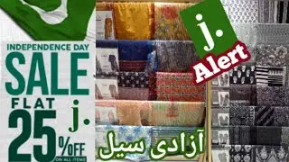 j. Independence Day Sale Alert Flat25%OFF #2022 #jdot #junaidjamshed #viral #alert #14august #vlog