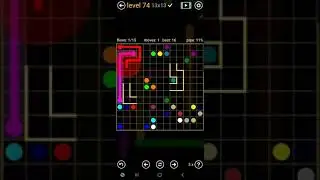 How To Solve Flow Free Pathway Pack Level 74 13x13 Harder&nbsp;Board Walk Through Solution Walkthrough