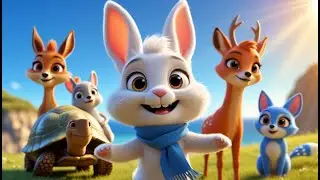 El Conejo Brinco y la Determinación 🐇 | ✨ ¡Brinco y la Gran Aventura a la Colina Azul! 🐇✨🌊