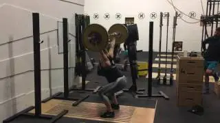 Behind the neck power jerk + overhead squat: 50 x 5 reps by Jacqueline Dahlstr&oslash;m