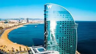BARCELONA - SPAIN. Best Travel Destination in Europe. DJI Mavic Drone Aerial Footage 4k.