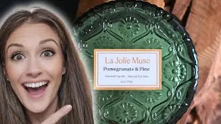 Эта рождественская свеча пахнет ПОТРЯСАЮЩЕ 🎄✨ | Обзор свечи LA JOLIE MUSE &laquo;Сосновый аромат и гранат&raquo;