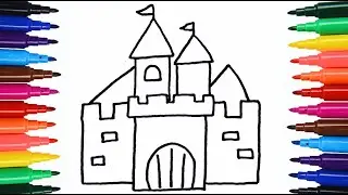 How to Draw a Castle | Easy Drawing | #easy #easydrawing #viral #castle #castleclash