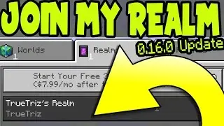 JOIN MY MCPE 0.16.0 REALM!! // NEW Minecraft Pocket Edition ADDONS and BEHAVIOR PACK REALM SERVER!!