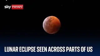Total lunar eclipse seen across parts of America