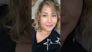 Styling Curly bangs #hairstyle