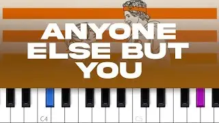 The Moldy Peaches - Anyone Else But You (piano tutorial)