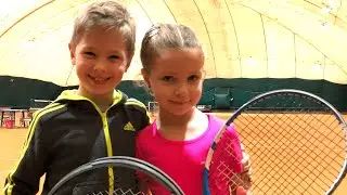 Большой теннис Украина дети Турнир Green ball 75+ Кувшинова Елена 6 лет лучшие моменты розыгрышей