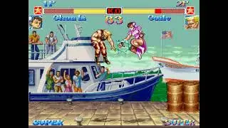 Chun Li vs Guile Super Street Fighter 2 Turbo Plus SNES MUGEN
