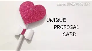 HOW TO MAKE UNIQUE PROPOSAL CARD| EASY & QUICK