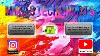 Mike's tech shorts - outro 2019