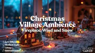 Nostalgic Grandmas Christmas Village Ambience | Christmas Lofi Background | Christmas Morning Video