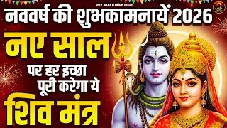 नए साल पर हर इच्छा पूरी करेगा ये शिव मंत्र - Karpur Gauram Karunavataram | HAPPY NEW YEAR 2026