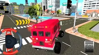 Picking & Dropping Kids In School Bus - School Bus Driving Games 3D Android Gameplay