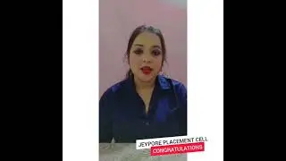 She Got Placed As Manager Through Jeypore Placement Cell In Jeypore | Jobs In Koraput Odisha City