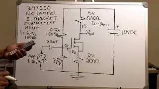 E Mosfet, Four Resistors AC Amplifier Circuit!