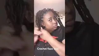 Throwback: watch me do my crochet faux locs! #freetress #crochetbraids  #fauxlocs #blackhairstyles