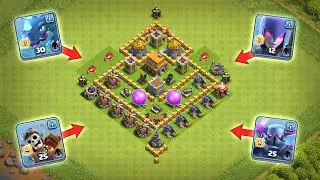 Max TownHall 5 VS All Max Troops! | Clash of Clans