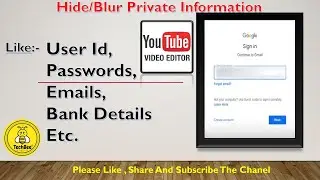 YouTube Video Editor {How to Hide / Blur Private Information on Video}🔥🔥💯👍
