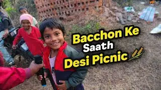 Gaon Mein Chhote-Chhote Bachchon Ke Saath Picnic 🧺❤️ | Village Vlog