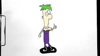 How to Draw FERB FLETCHER | PHINEAS & FERB