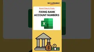 Fixing bank account numbers in Excel | QUICK TIPS AND TRICKS