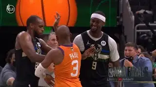 Bobby Portis stopping Chris Paul from arguing with the ref was hilarious 😀 Bucks vs Suns Game 6