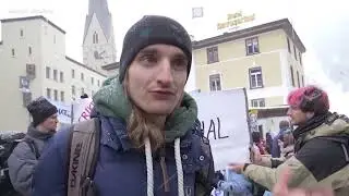 Climate activists protest in Davos ahead of World Economic Forum