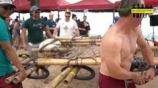Bali Team building - Raft Making