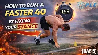 How To Run A Faster 40 By Fixing Your Stance (Day 5) #howtorunfaster