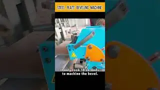 Steel plate bevelling machine,  bevel  ten seconds#flame cutting #edgemillingmachine #steelstructure