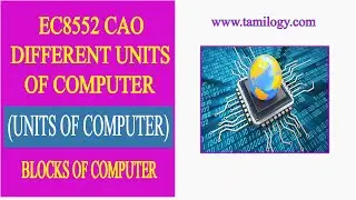 EC8552 Different units of computer | Blocks of Computer | What are all the units of computer?