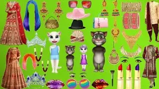 Talking Tom Billu Dulha ka funny mekeup comedy video 👜🐻🐟🐕&zwj;cartoon
