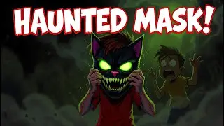 The Haunted Cat Mask  | Golu & Molu Night | Scary Cartoon Story for Kids | Kid Horror Cartoon Story