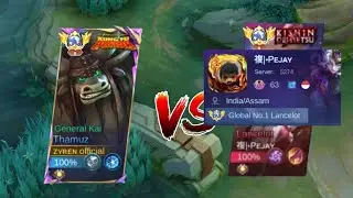 THAMUZ vs GLOBAL No ONE LANCELOT NICE ( gamepaly ) !