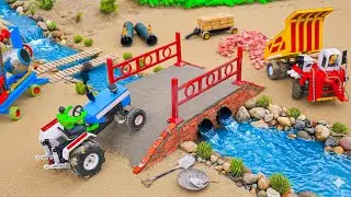 diy build mini truck an excavator making home pipe bridge science project @zoncreator 