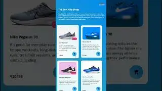 Nike Shop Page #htmlcss #sneaker #coding #css #javascript #shoe #html #csstips #reactjs
