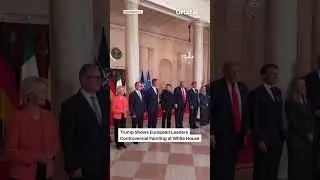 Trump Shows European Leaders Controversial Painting at White House