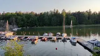 Tranquil docking procedure at Tahvonlahti, Helsinki