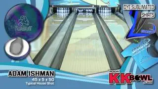 Ebonite Pursuit Bowling Ball Thrown by Adam Ishman of K&K Bowling Services