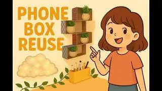 DIY waste phone box 🎨|Creative♻️ Ways to Reuse Old Phone Boxes 📦🎨 | DIY Ideas to Reduce Waste 🌿|