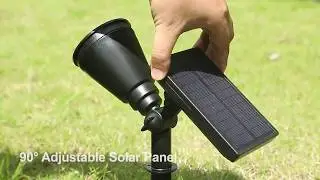 InnoGear Upgraded 2-in-1 Solar Lights Spotlight