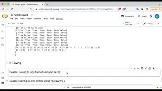 5. numpy Selection and Saving