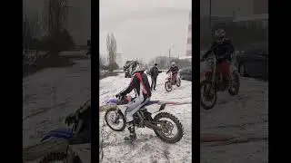 Не погода, не понос, не отменяет мотокросс..😁#красотища #дневник #снег #мастерская #ктм #ktm #sx350f