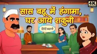 सास बहू में हंगामा 😱 | घर आये शकुनी | Hindi Kahani