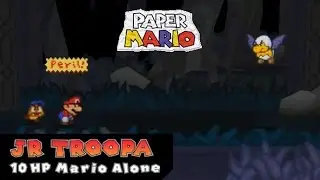 Paper Mario - Jr. Troopa (Forever Forest) - 10 HP Mario Alone